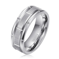 Abstract Silver Ring 