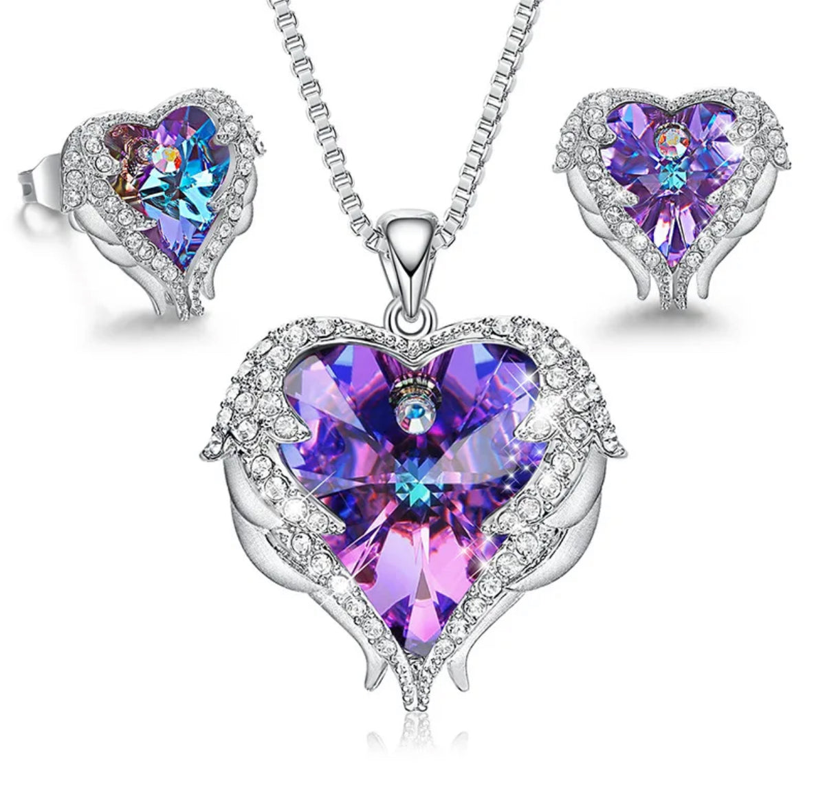 Set de Corazón Tornasol