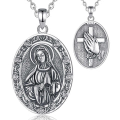 Medal of the Virgin Mary with the Holy Rosary 