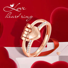 Anillo de corazón anti-estrés