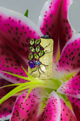 Tree of Life Root Set with Peridot, Amethyst and Topaz