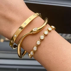 Stack trio of bracelets