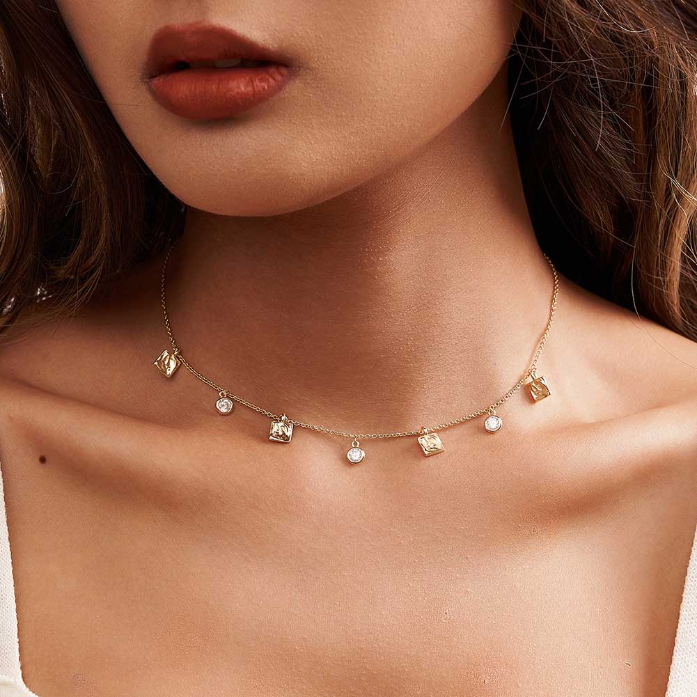 Swan choker - gold 