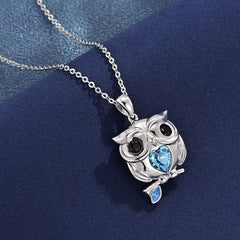 Collar de búho con cristal Swarovski