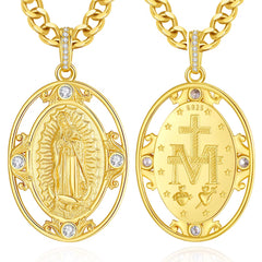 Medalla dorada Virgen Guadalupe