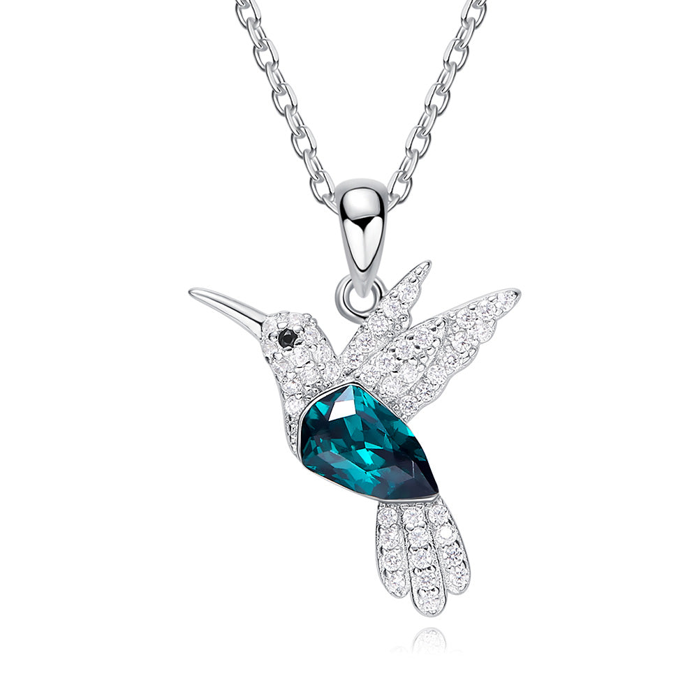 Set Felicidad del Colibrí (collar, aretes, pulsera y anillo)