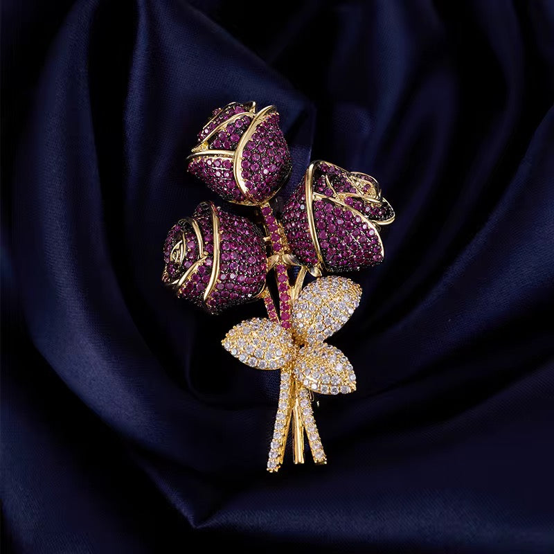 Broche de Racimo de Flores 💐