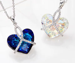 Collar Corazón Noche Azul Rey