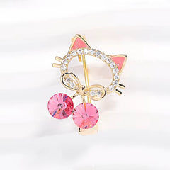 Broche de Gato Rosado