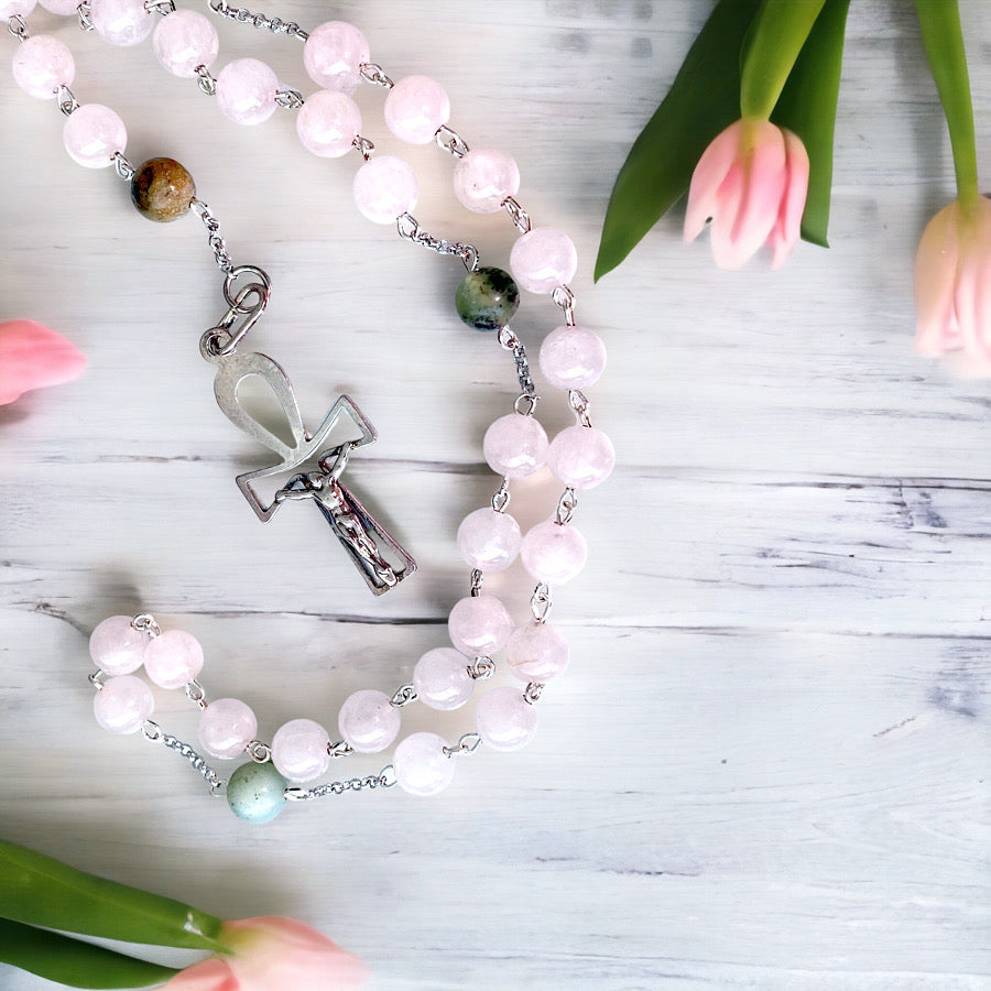 Rose Quartz Rosary 