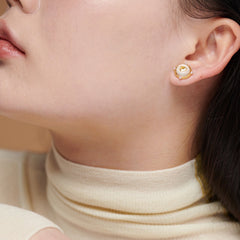 Pearl Sun Earrings