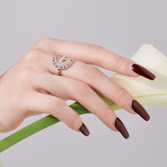 Adjustable Moon and Star Ring 