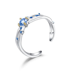 Couple rings Sun and Sea rays 