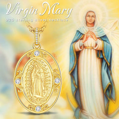 Medalla dorada Virgen Guadalupe