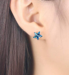 Aretes stud de estrella