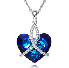Collar Corazón Noche Azul Rey