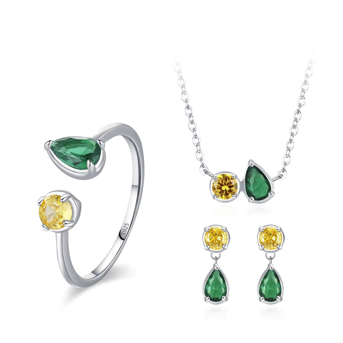 Set verde y amarillo