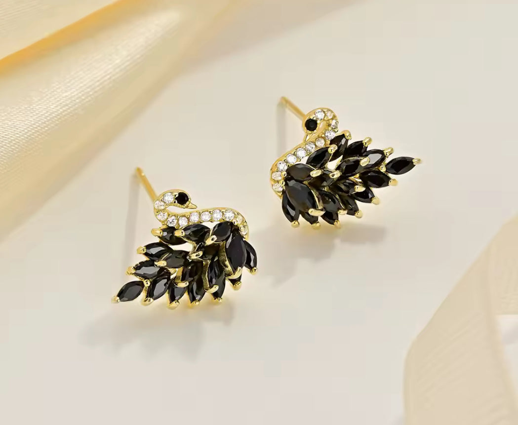 Black Swan Earrings 