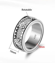 Anillo Rotador de tuercas 13 gr de Plata 925