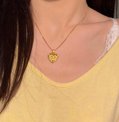 Collar de Corazón Acolchado