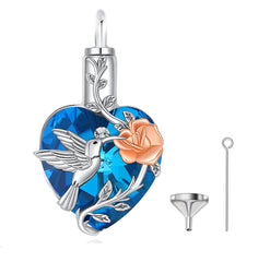 Hummingbird Memorial Urn for Ashes and Flowers