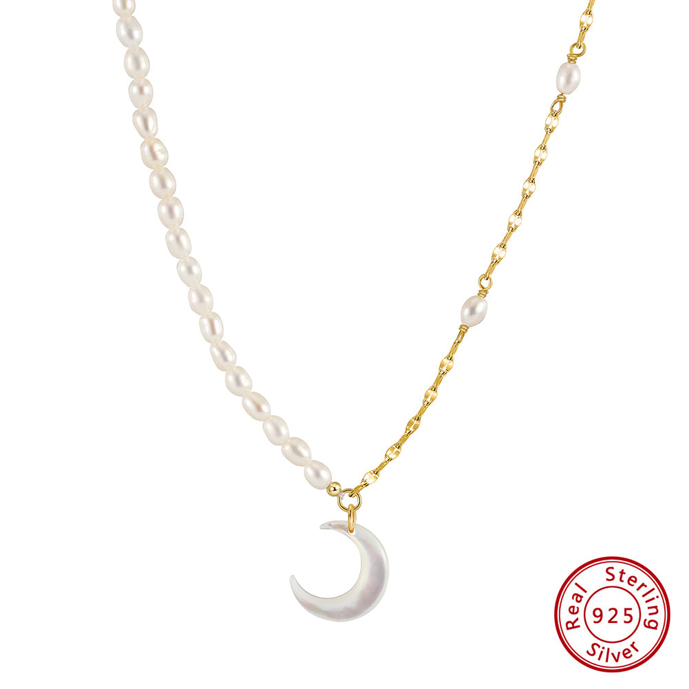 Pearl Moon Necklace 