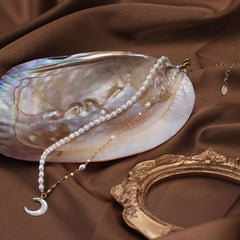 Pearl Moon Necklace 