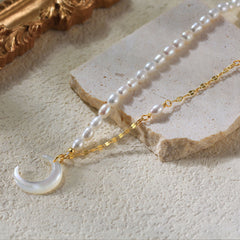 Pearl Moon Necklace 