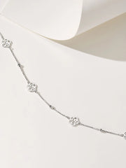 Collar largo de flores