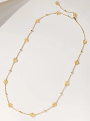 Collar largo de flores