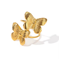 Anillo dos mariposas