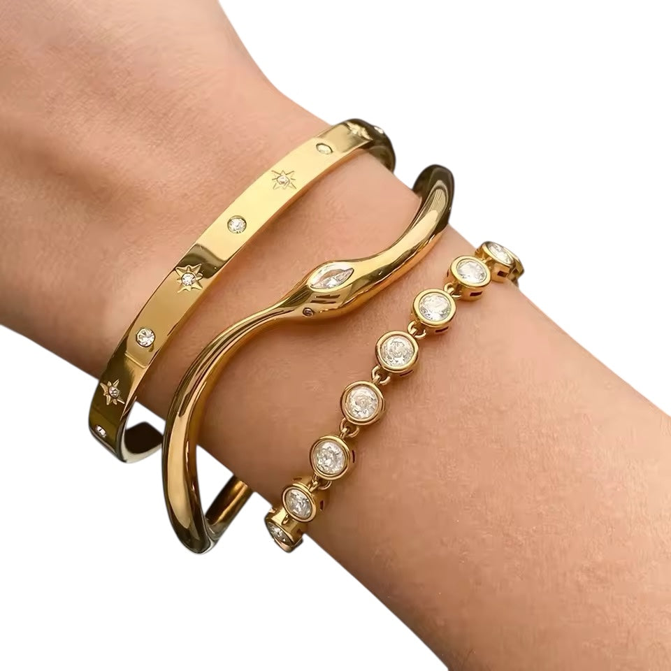 Stack trio of bracelets