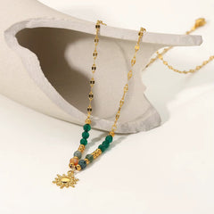 Collar de Sol con Piedras Naturales