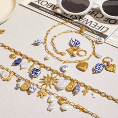 Collar de charms mosaicos de Portugal