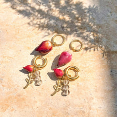 Mini argollas de Flor 🌺