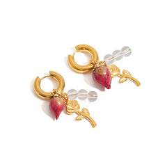 Mini argollas de Flor 🌺