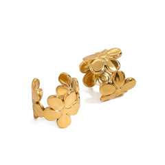 Earcuff de flores / par