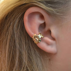 Earcuff de flores / par