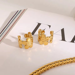 Earcuff de flores / par