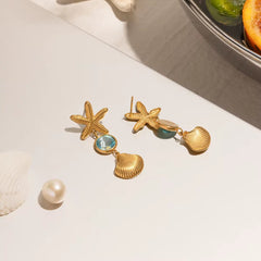 Aretes de estrella de mar