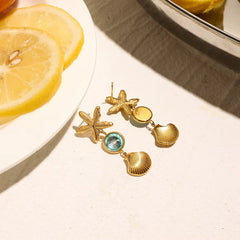 Aretes de estrella de mar