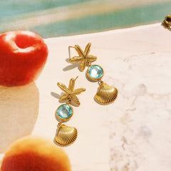 Aretes de estrella de mar