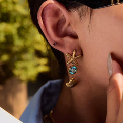 Aretes de estrella de mar