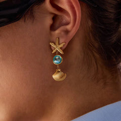 Aretes de estrella de mar