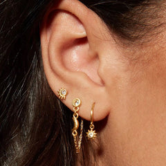Aretes Colgantes Sol y Luna