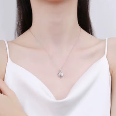 Moissanite Dolphin Necklace