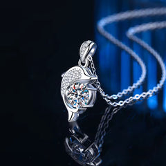 Moissanite Dolphin Necklace