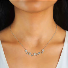 Star Necklace with Moissanite 