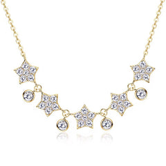 Star Necklace with Moissanite 