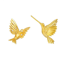 Aretes de colibrí luxury